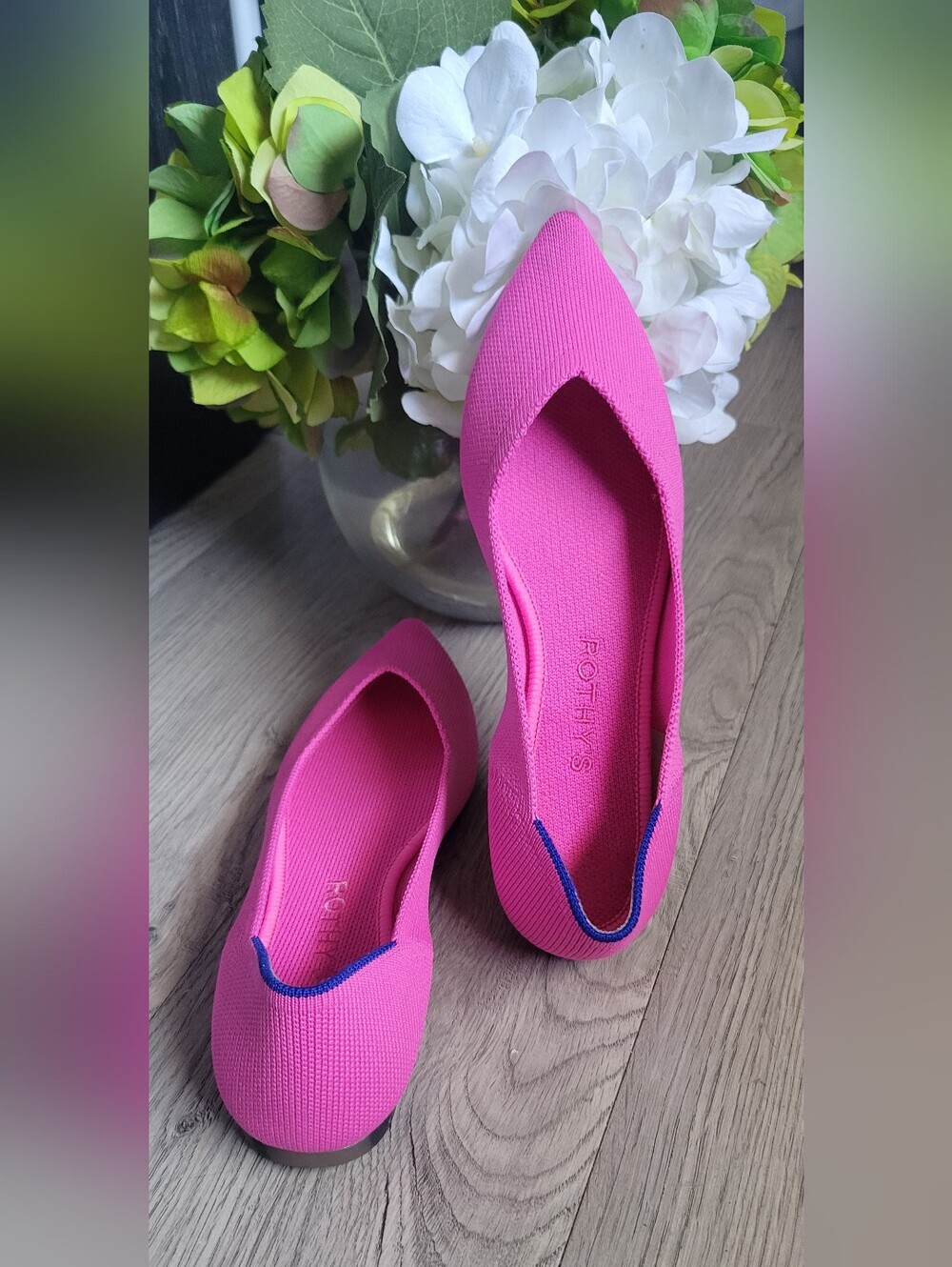 Rothy's The Point Dragon Fruit Hot Pink Flats, Women's US 6.5 EU 36.5 - Picture 3 of 16